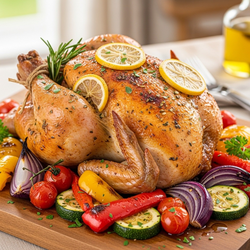 How to Make Mediterranean-Style Roast Chicken