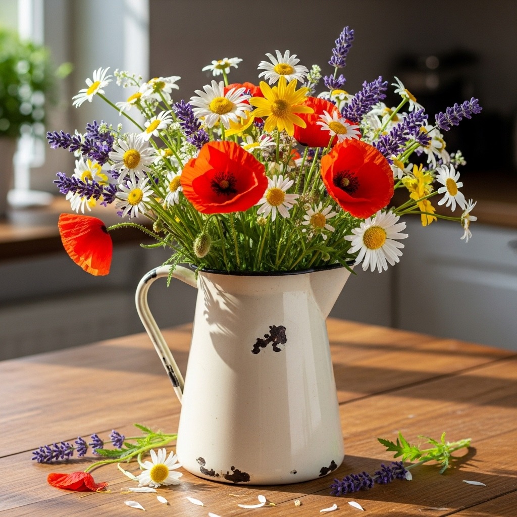 14 Faux flower arrangements