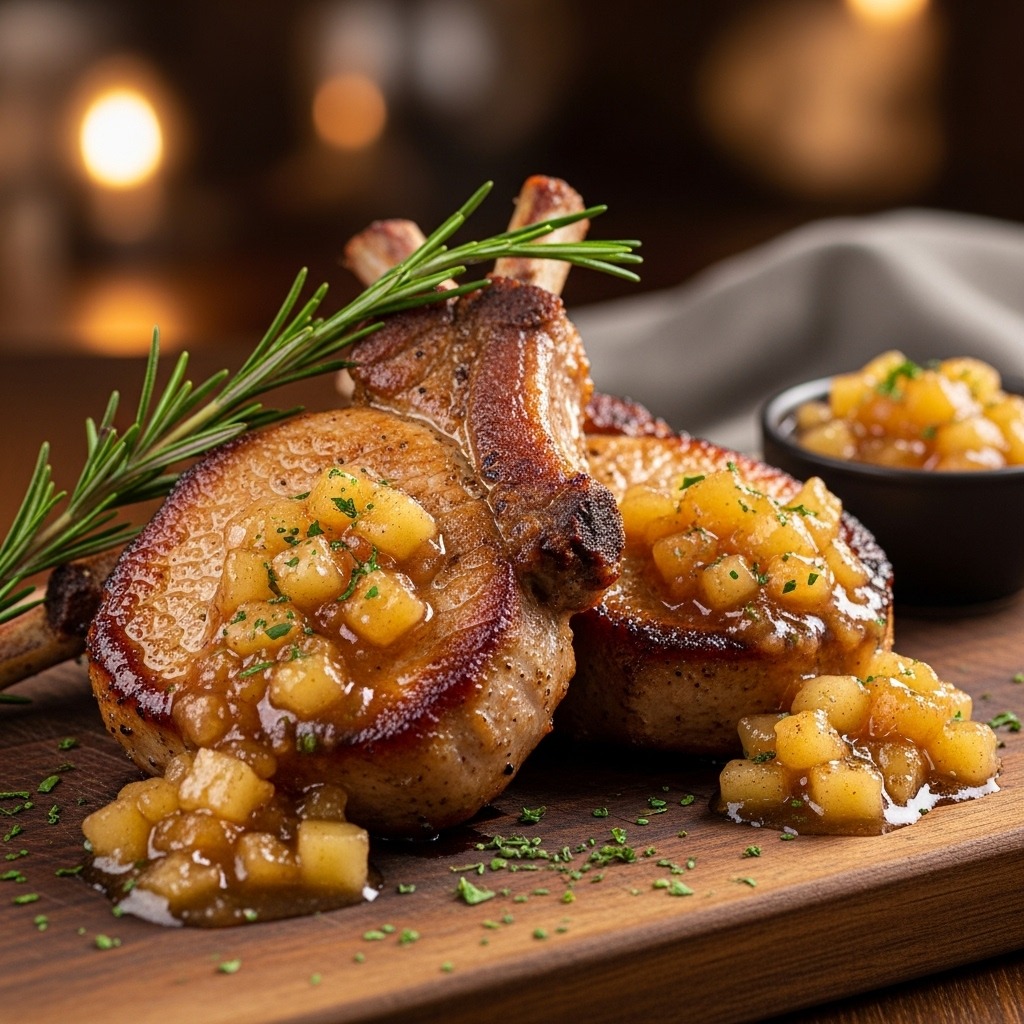 Pork Chops with Apple Sauce Recipe