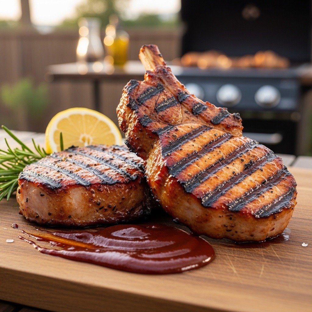 Grilled BBQ Pork Chops Recipe
