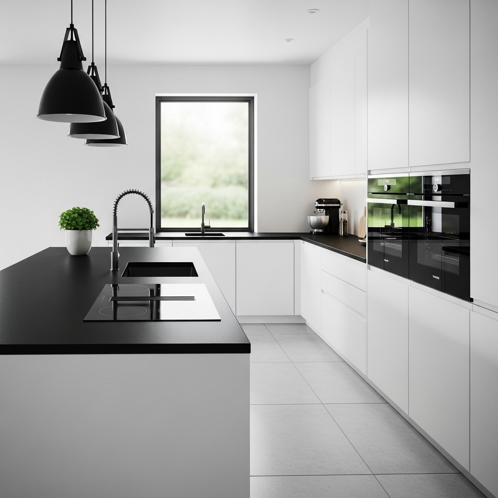 10 Black and White Kitchen Ideas