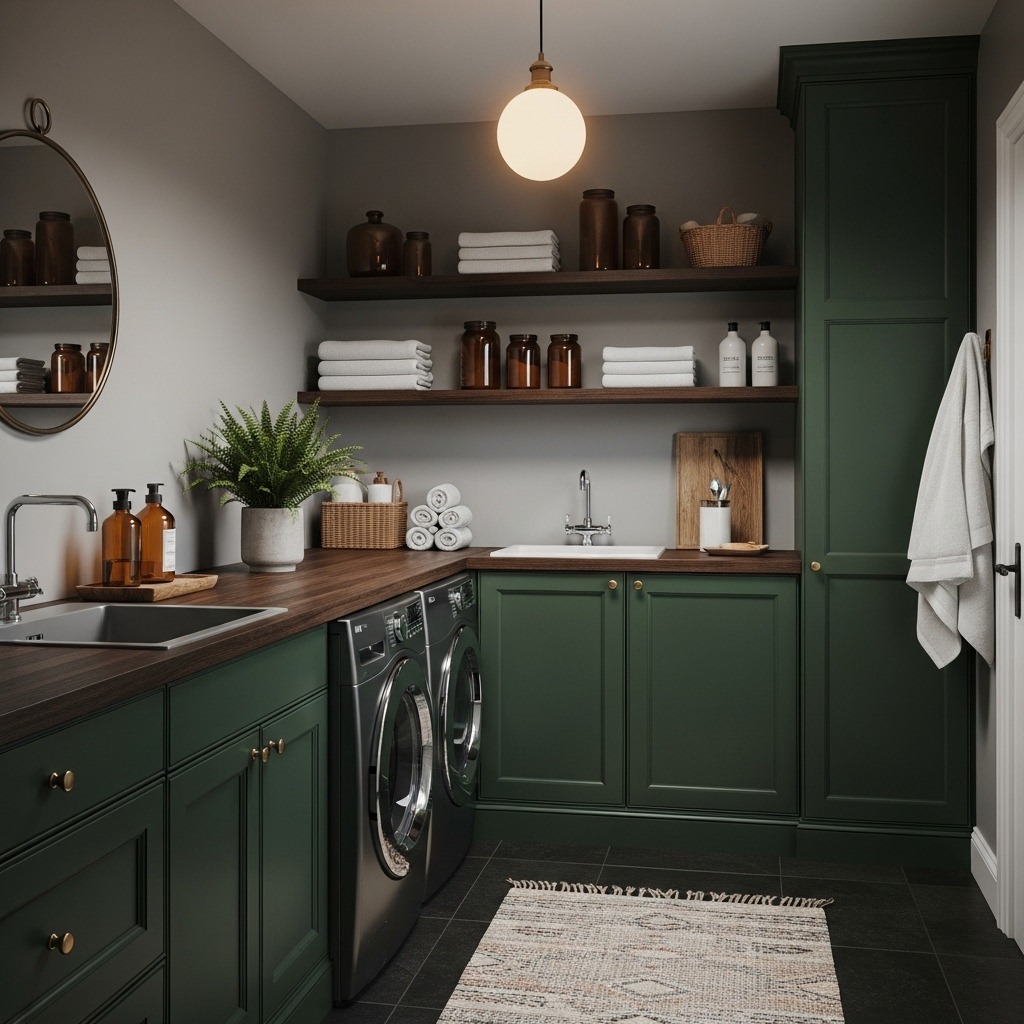 12 Moody Laundry Room Ideas