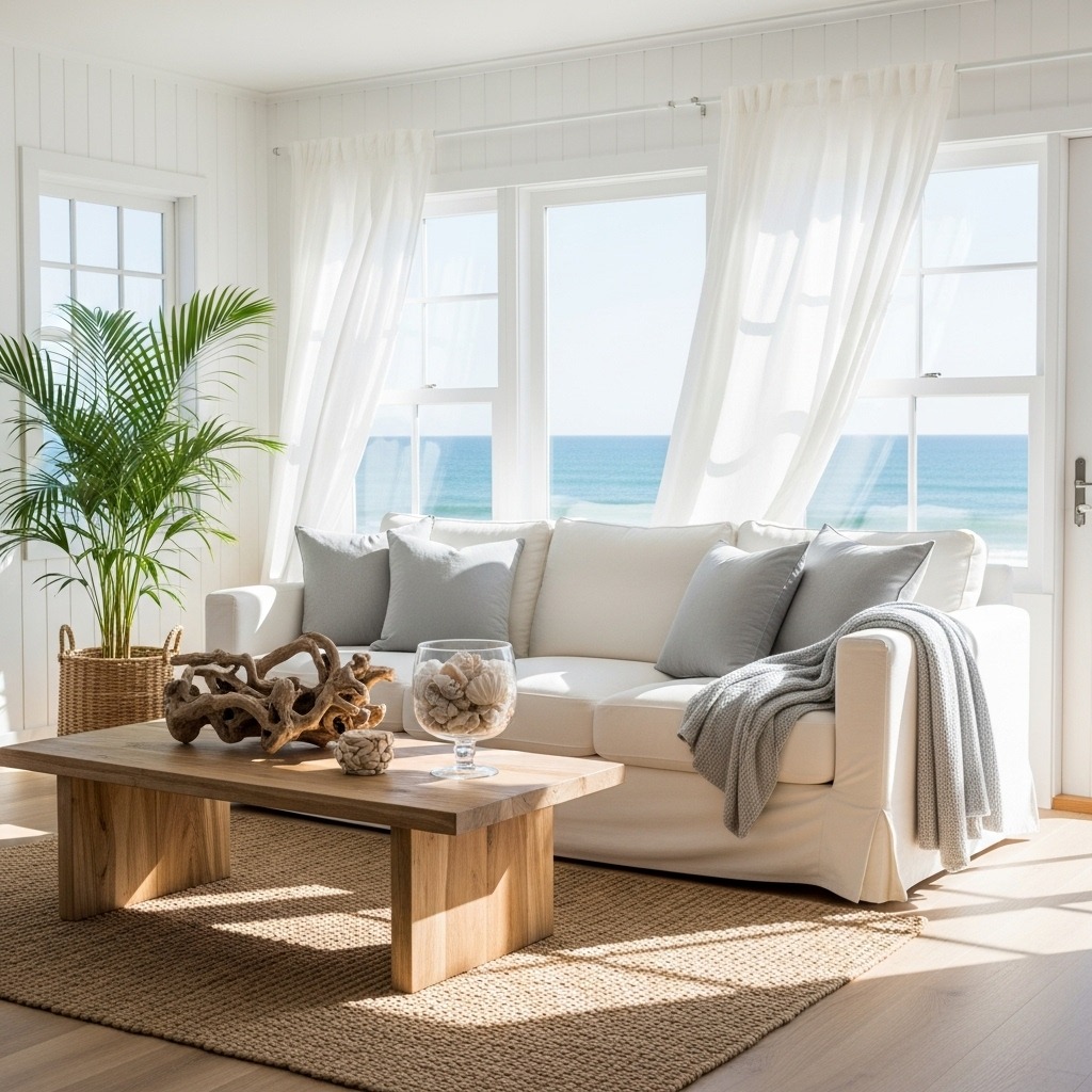 12 Cozy beach house living room