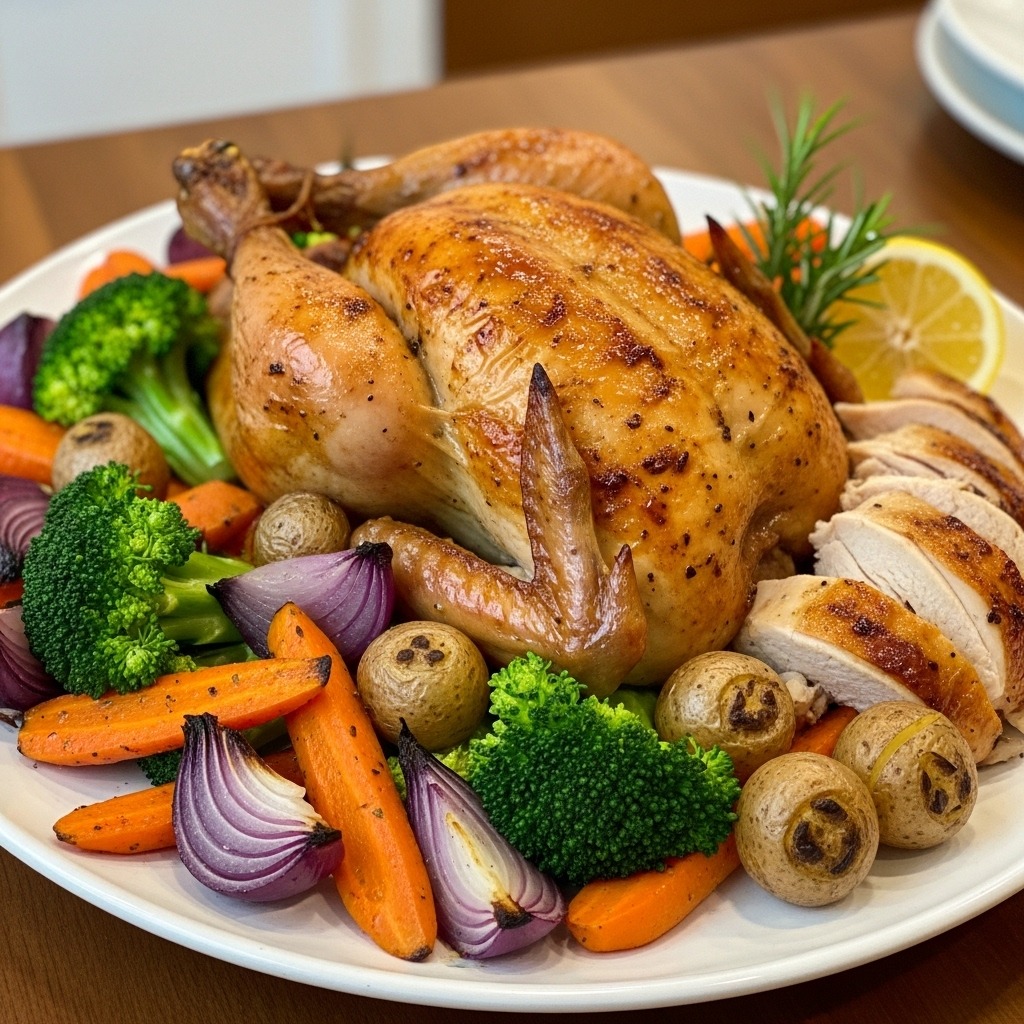 Boston Button Chicken and Vegetables