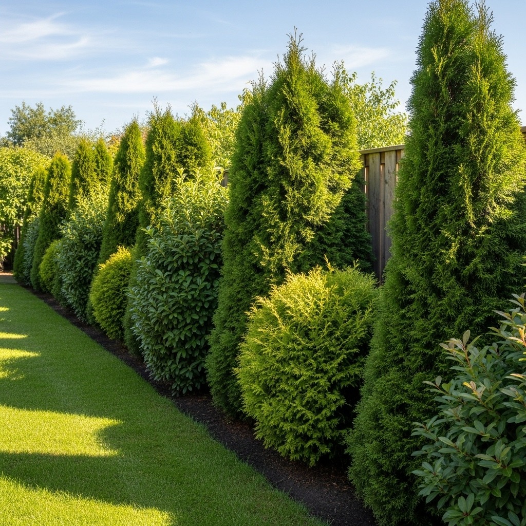 10 landscape along fence line Ideas