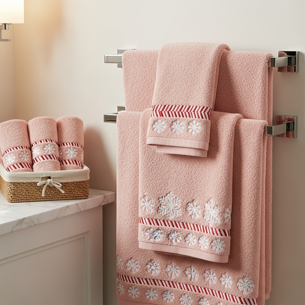 9 Christmas bathroom decor pink