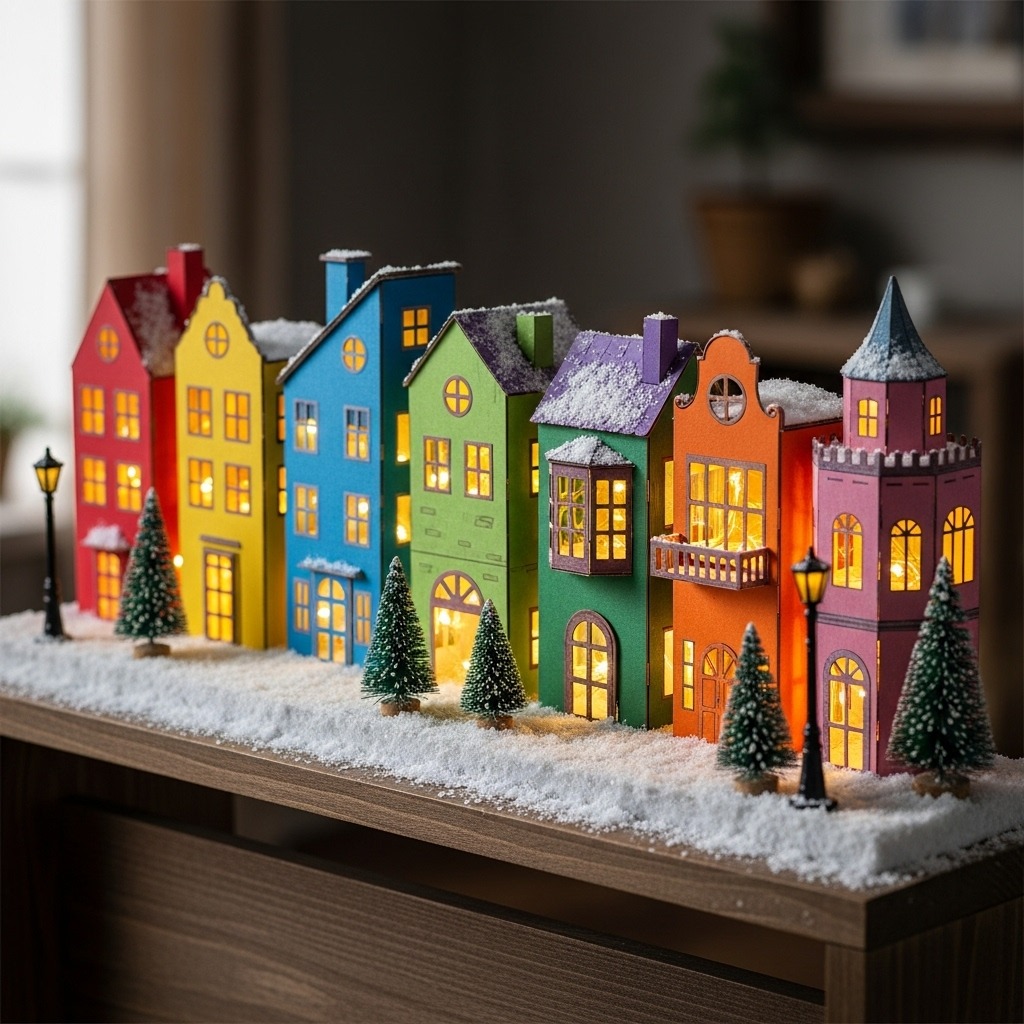 18 Christmas village display ideas diy easy cardboard