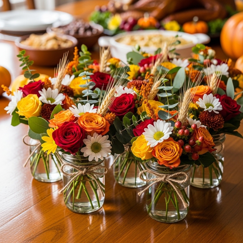 14 Thanksgiving flower arrangements simple