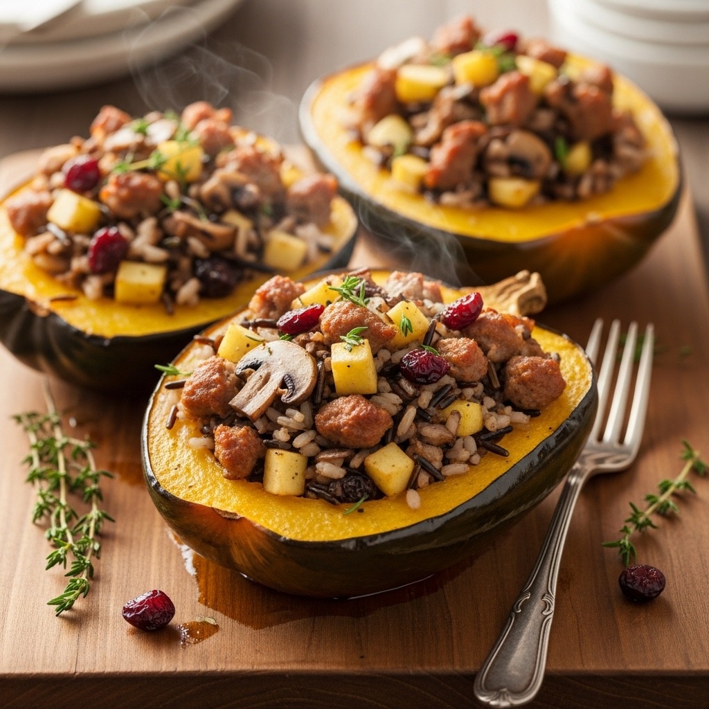 Stuffed acorn squash recipe