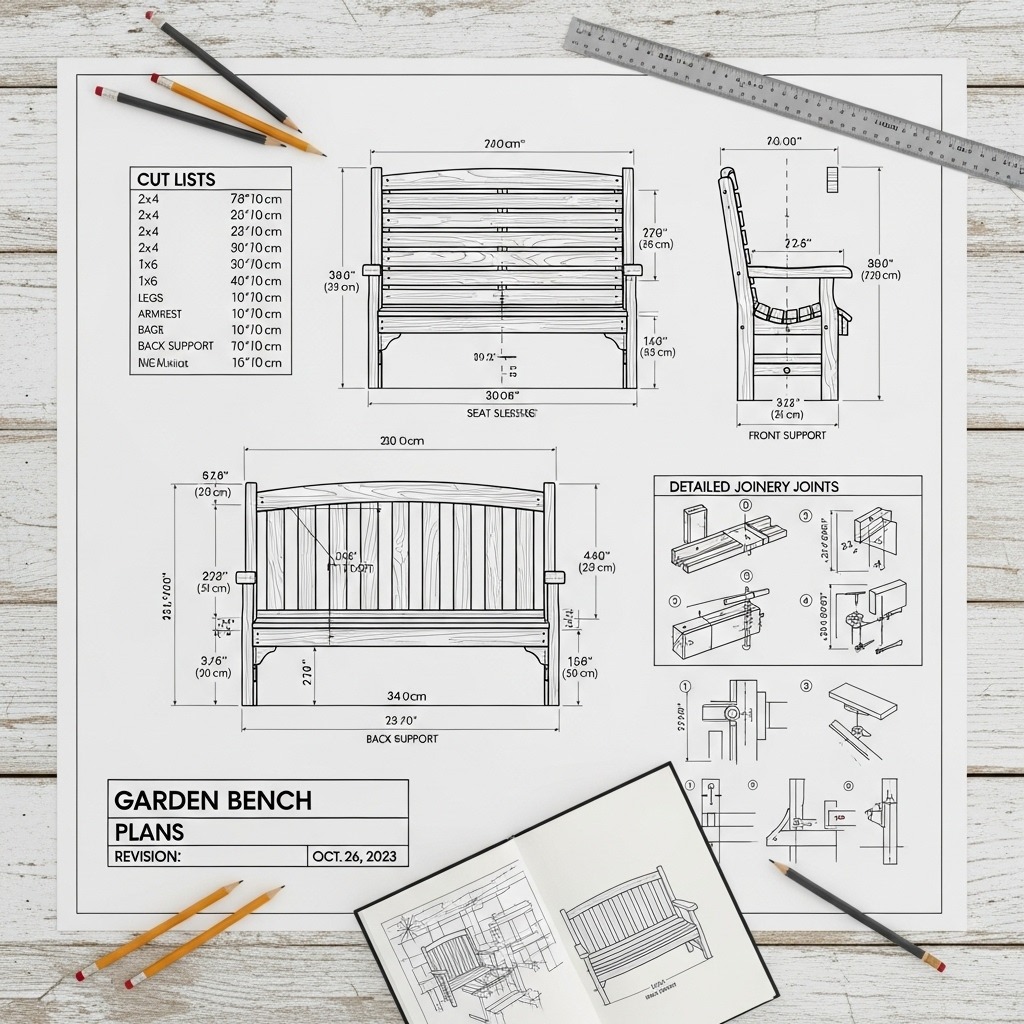 Garden Bench Plans: How to Build Your Own Outdoor Seating Step-by-Step