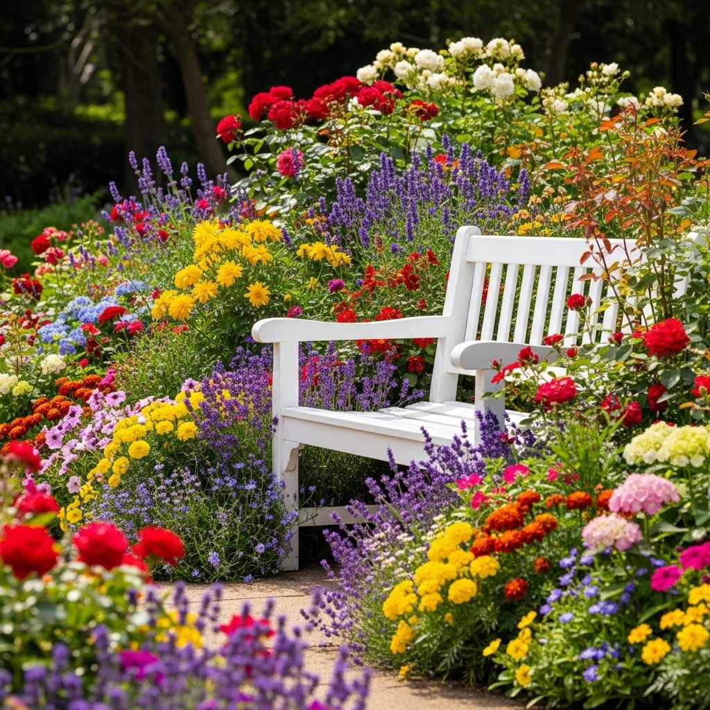12 Garden bench area ideas