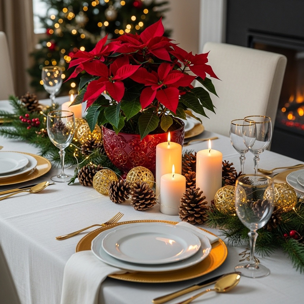 15 Poinsettia flower arrangements