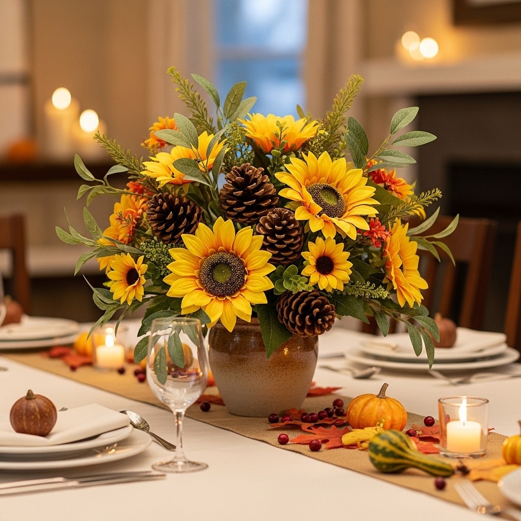 14 Artificial flower arrangements for thanksgiving