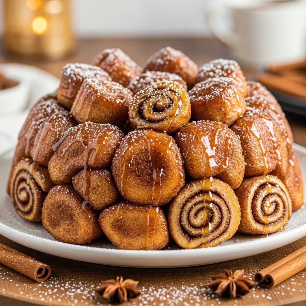 Monkey bread with cinnamon rolls