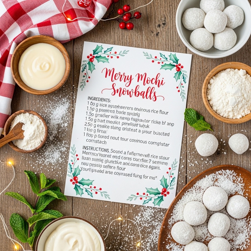Merry Mochi Snowballs Recipe
