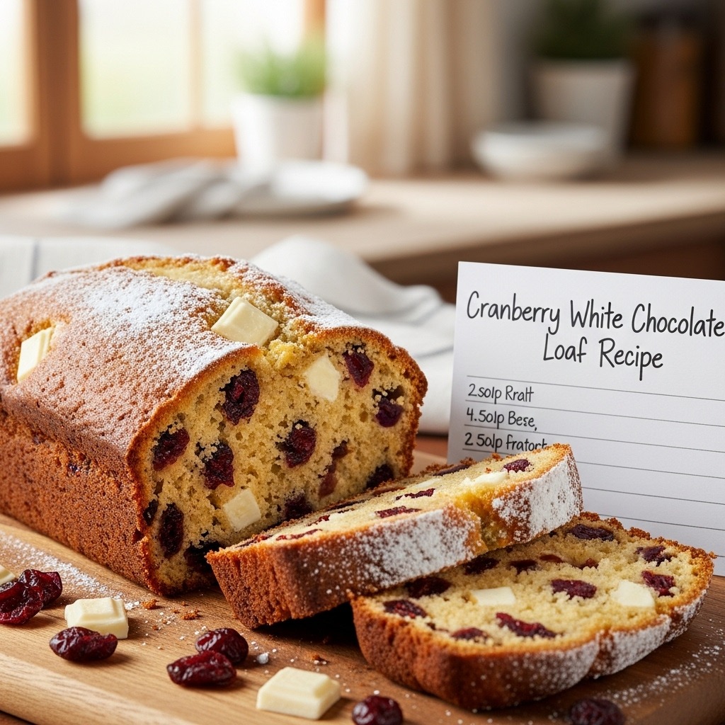 Cranberry White Chocolate Loaf Recipe