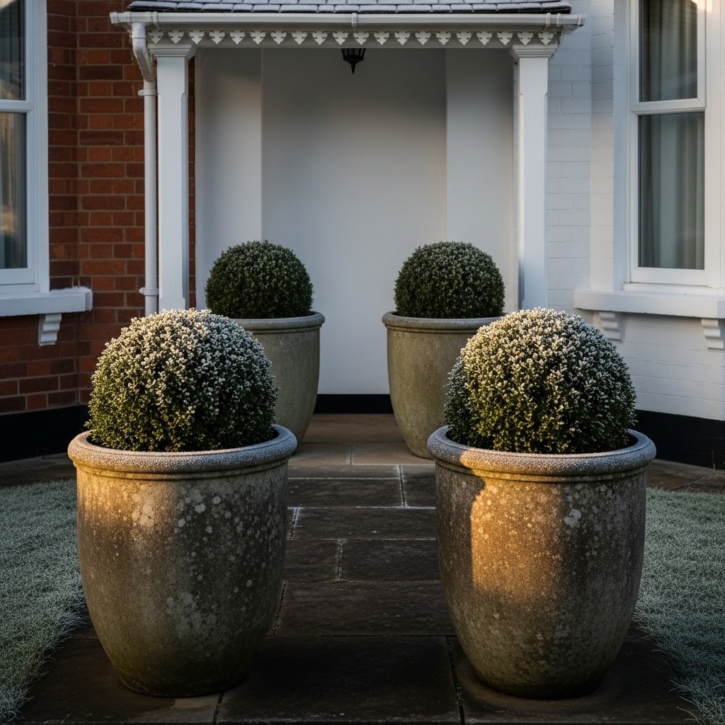 14 Winter planters front porches uk