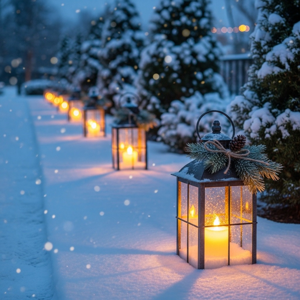 14 DIY Winter Wonderland Decorations Outside