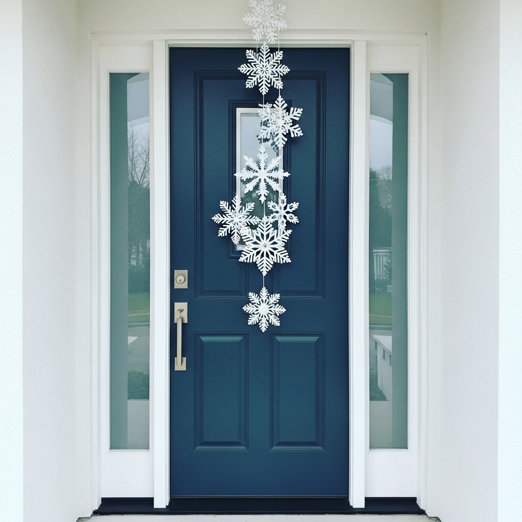 14 Winter door decorations for home