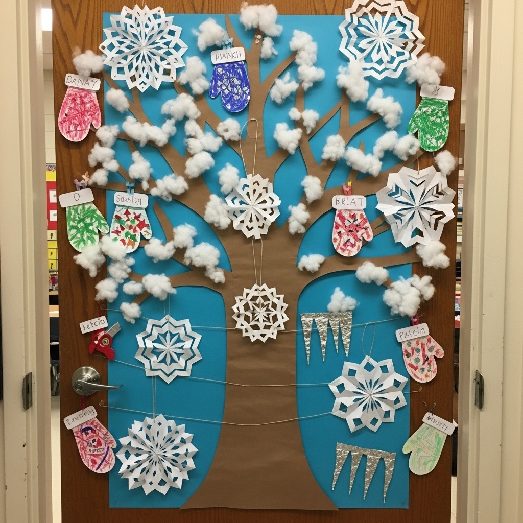 14 Winter door decorations classroom easy